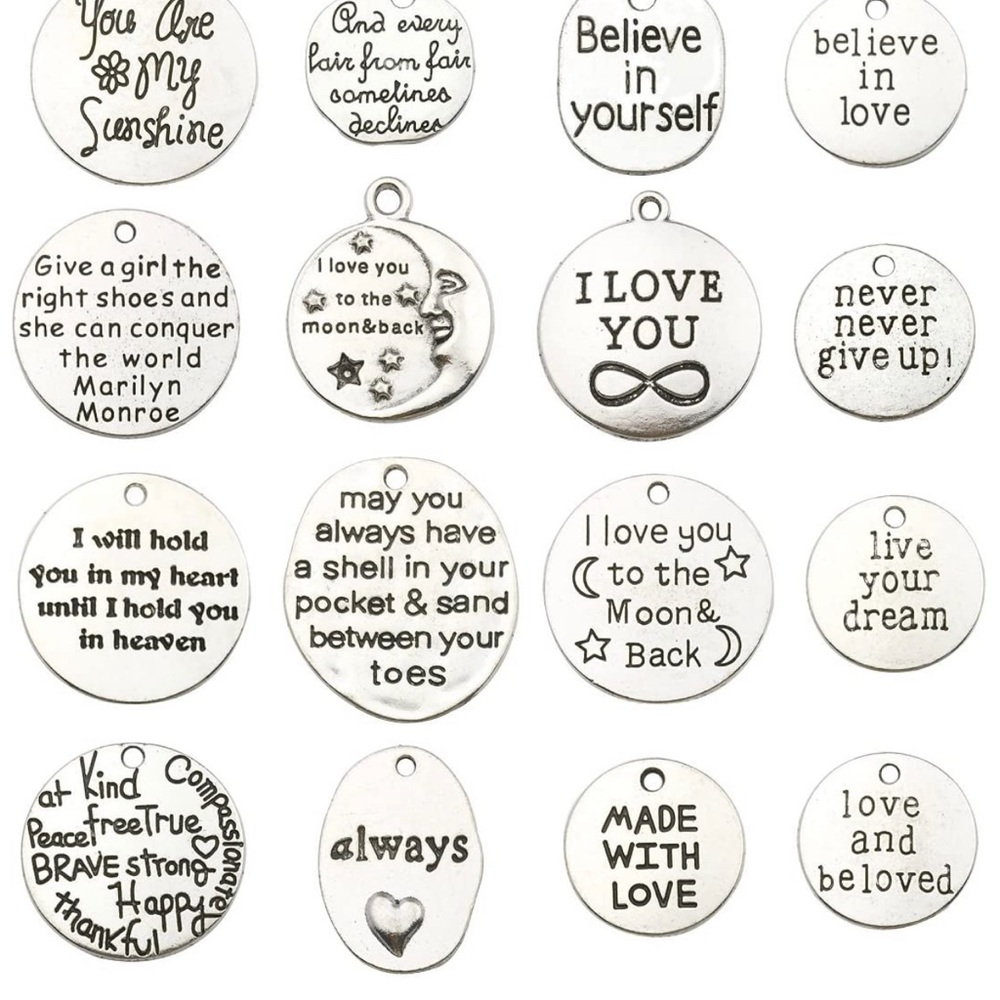 Inspirational pendants necklaces